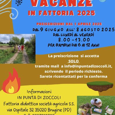 ESTATE 2025  “LA MAGIA DELLA NATURA: ARIA ACQUA TERRA FUOCO
