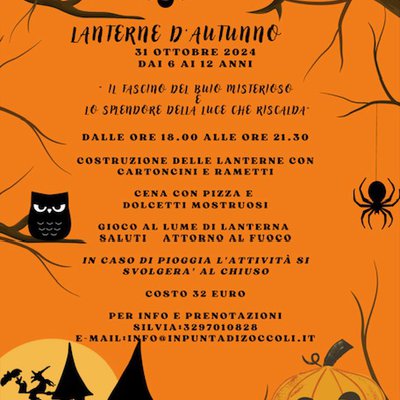 31 OTTOBRE E LANTERNE D'AUTUNNO!